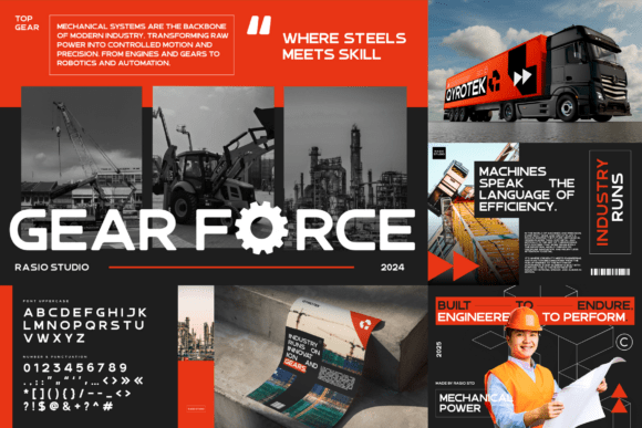 Futuristic Technology Bundle Font - Preview 6