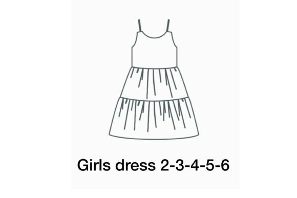 Girls Dress Sewing Pattern