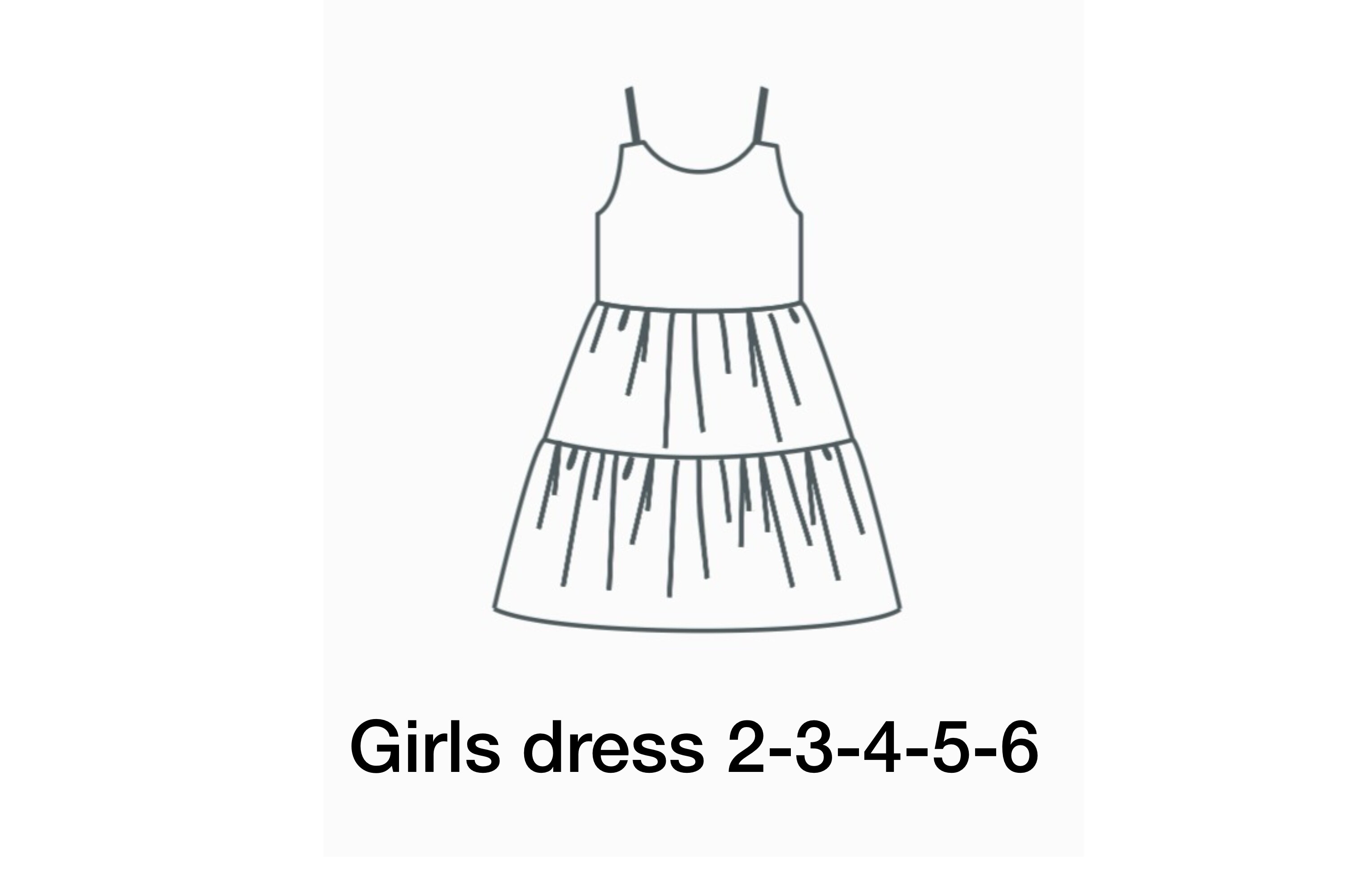 Girls Dress Sewing Pattern