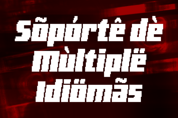 Glitch Zone Font PNG with transparent background - Preview 1
