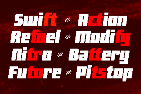Glitch Zone Font PNG with transparent background - Preview 2