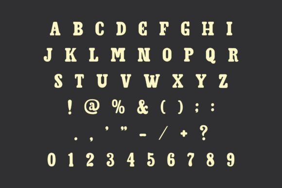 Gunsmoke Serif Font PNG with transparent background - Preview 6
