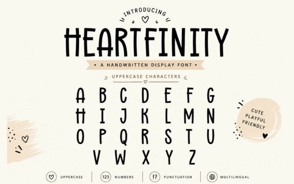 Heartfinity Font font preview - 2