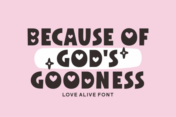 Love Alive Font PNG with transparent background - Preview 1