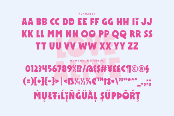Love Alive Font PNG with transparent background - Preview 6