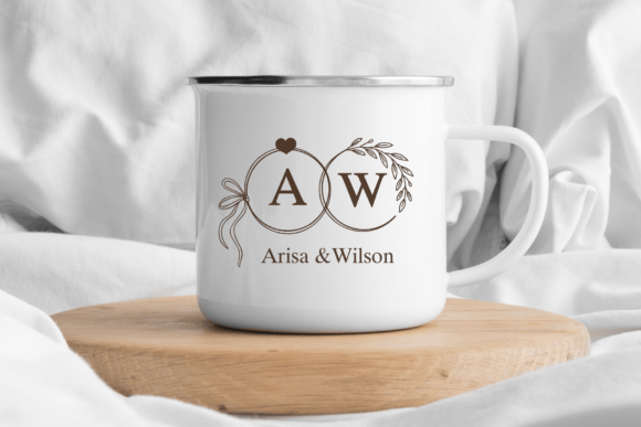 Luxury Wedding Monogram Font PNG with transparent background - Preview 4