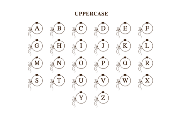 Luxury Wedding Monogram Font PNG with transparent background - Preview 5