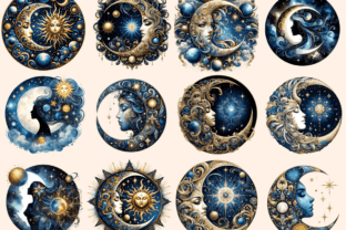Mystical Moons Clipart Graphic by Wonders Artist · Creative Fabrica