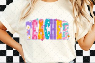 Retro Teacher Floral Teach School PNG Graphic by Flora Co Studio ...