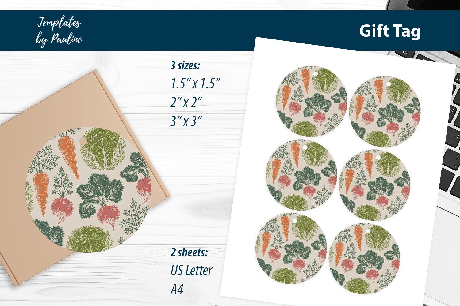 Rustic Botanical Packaging Tags