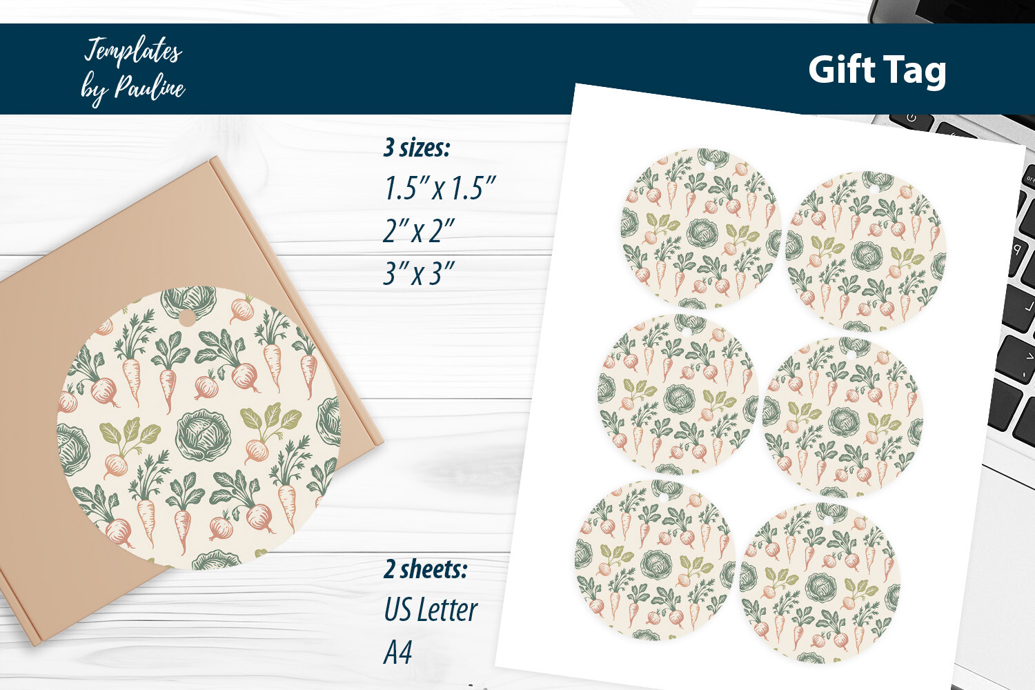 Rustic Farmhouse Vegetable Tags