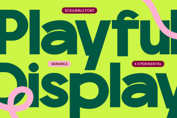 Scramble Font PNG with transparent background - Preview 1