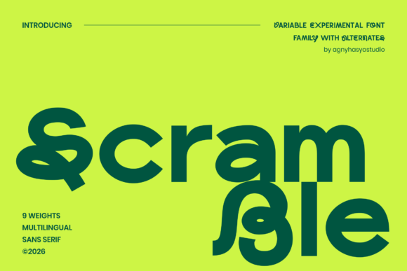 Scramble Font preview