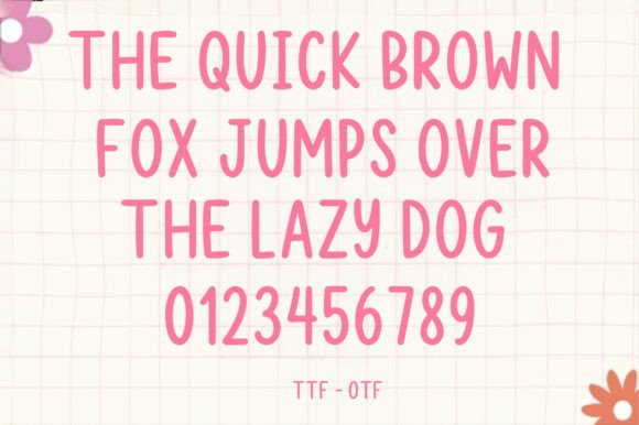 Simple Doodle Font PNG with transparent background - Preview 3