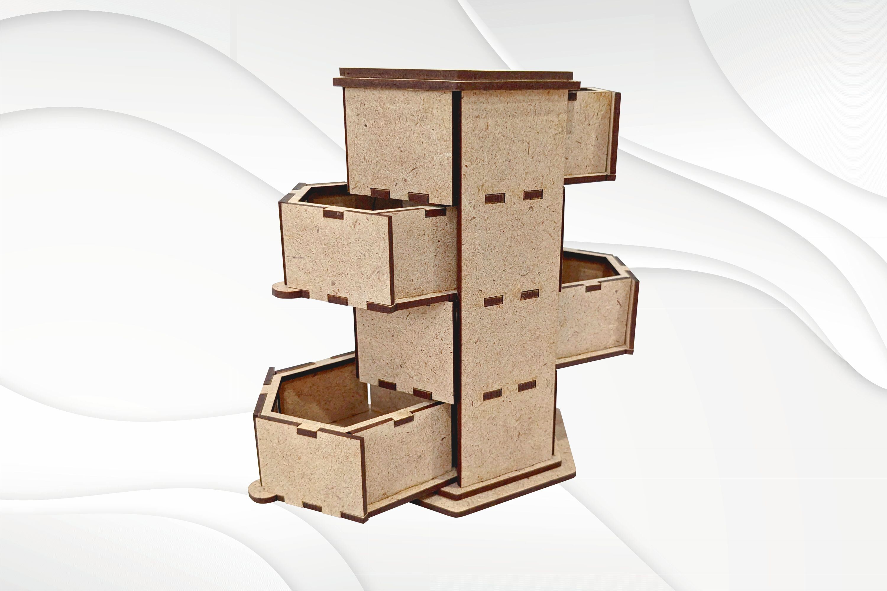 Sliding Jewelry Box 4 Floors Gift Boxes · Creative Fabrica