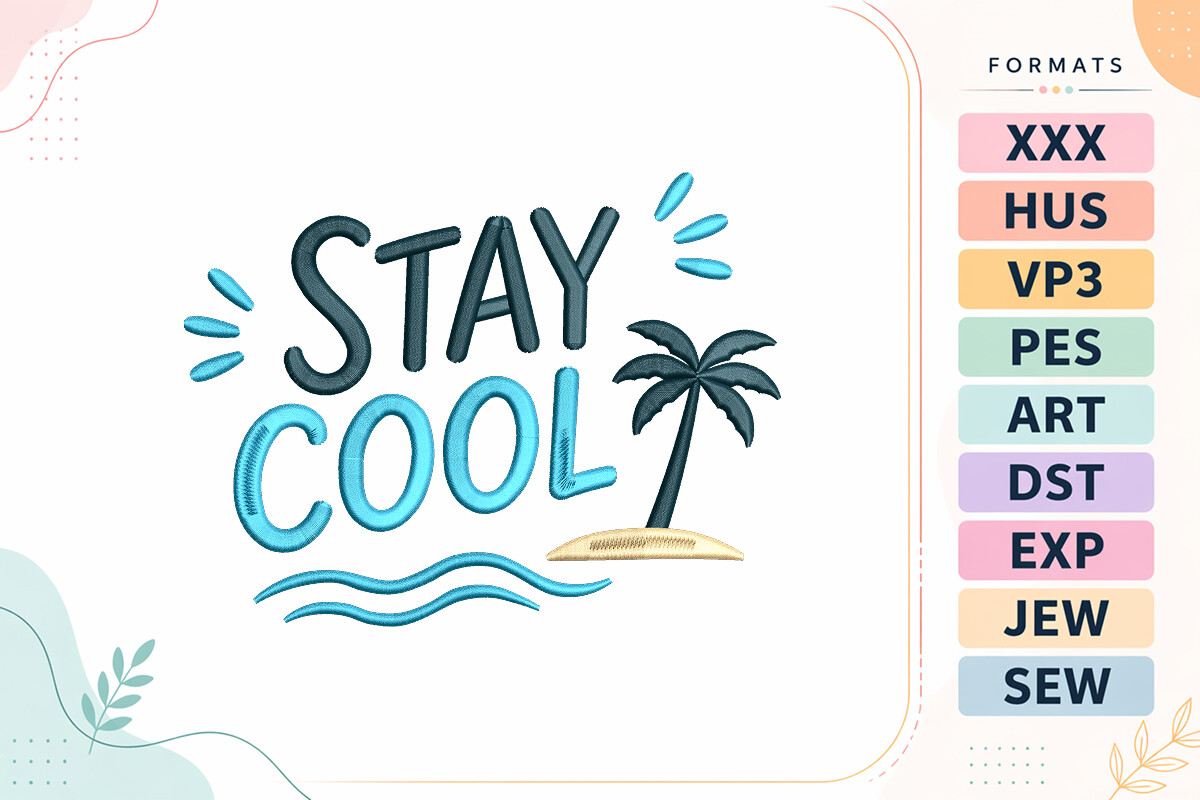 Stay Cool Summer Beach Quote