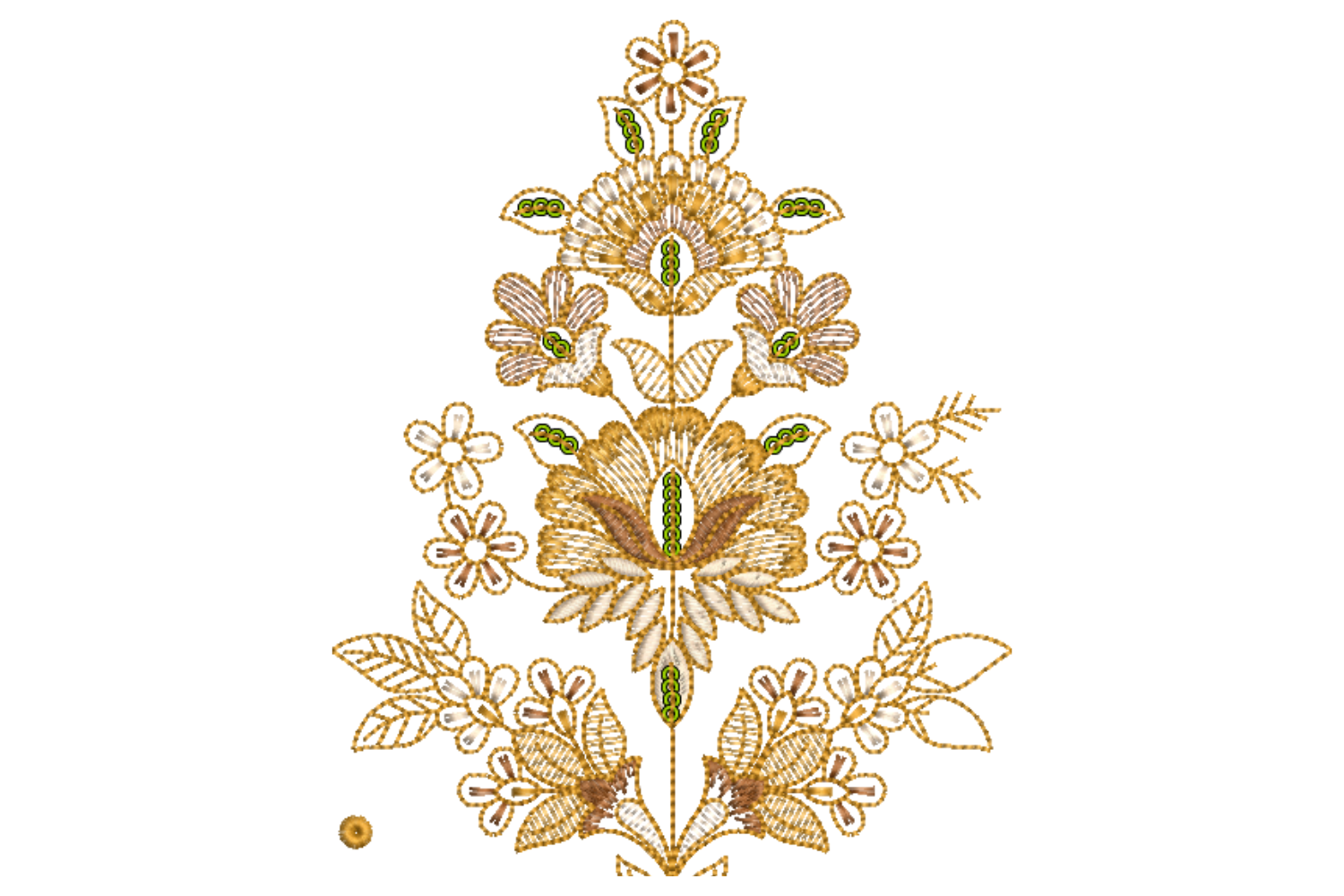 Stunning Flower Embroidery Design