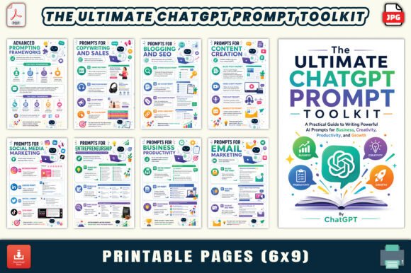 The Ultimate ChatGPT Prompt Toolkit Grafik KDP-Interieurs Von LR ART