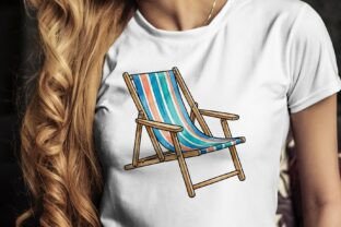 Beach Relaxation Chair Summer Clipart Graphic by designcrafts ...