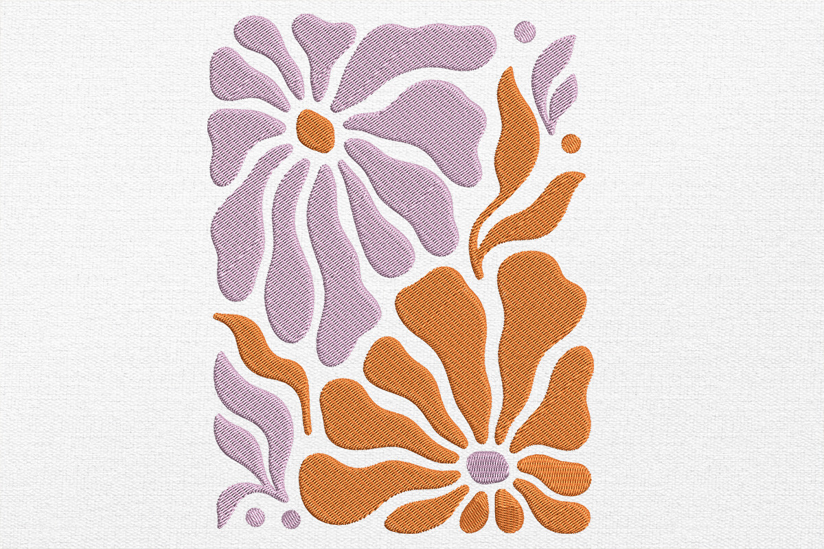 Boho Flower Embroidery Design