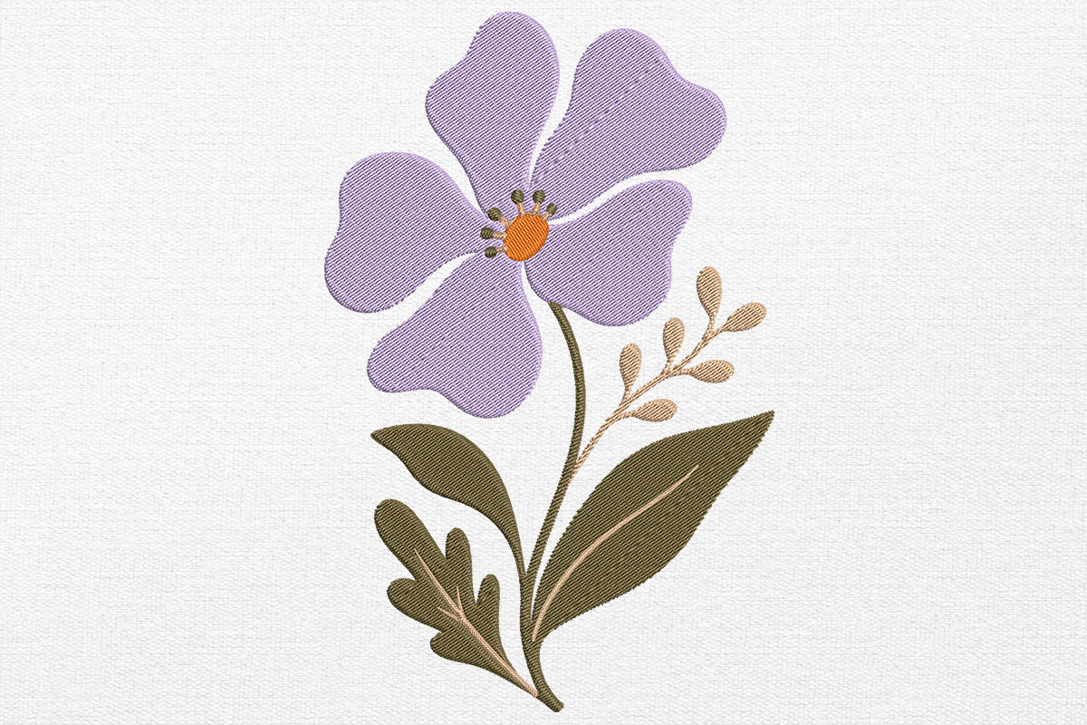 Boho Flower Embroidery Design