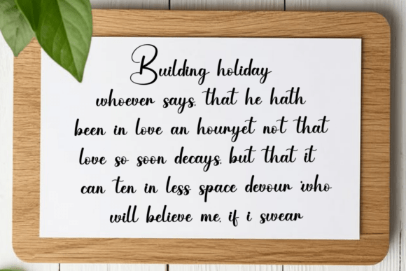 Capitaly Calligraph Font - Preview 2