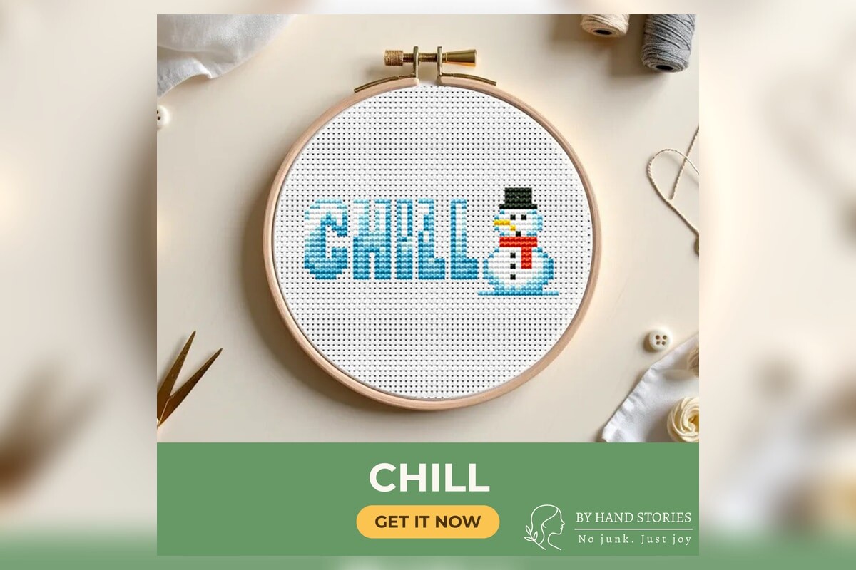 Chill Cross Stitch Pattern PDF
