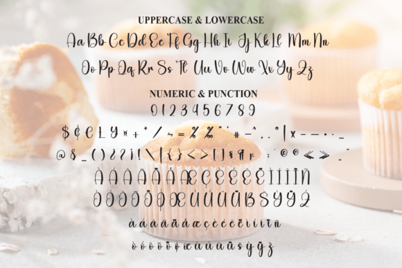 Cupcake Butter Font PNG with transparent background - Preview 6
