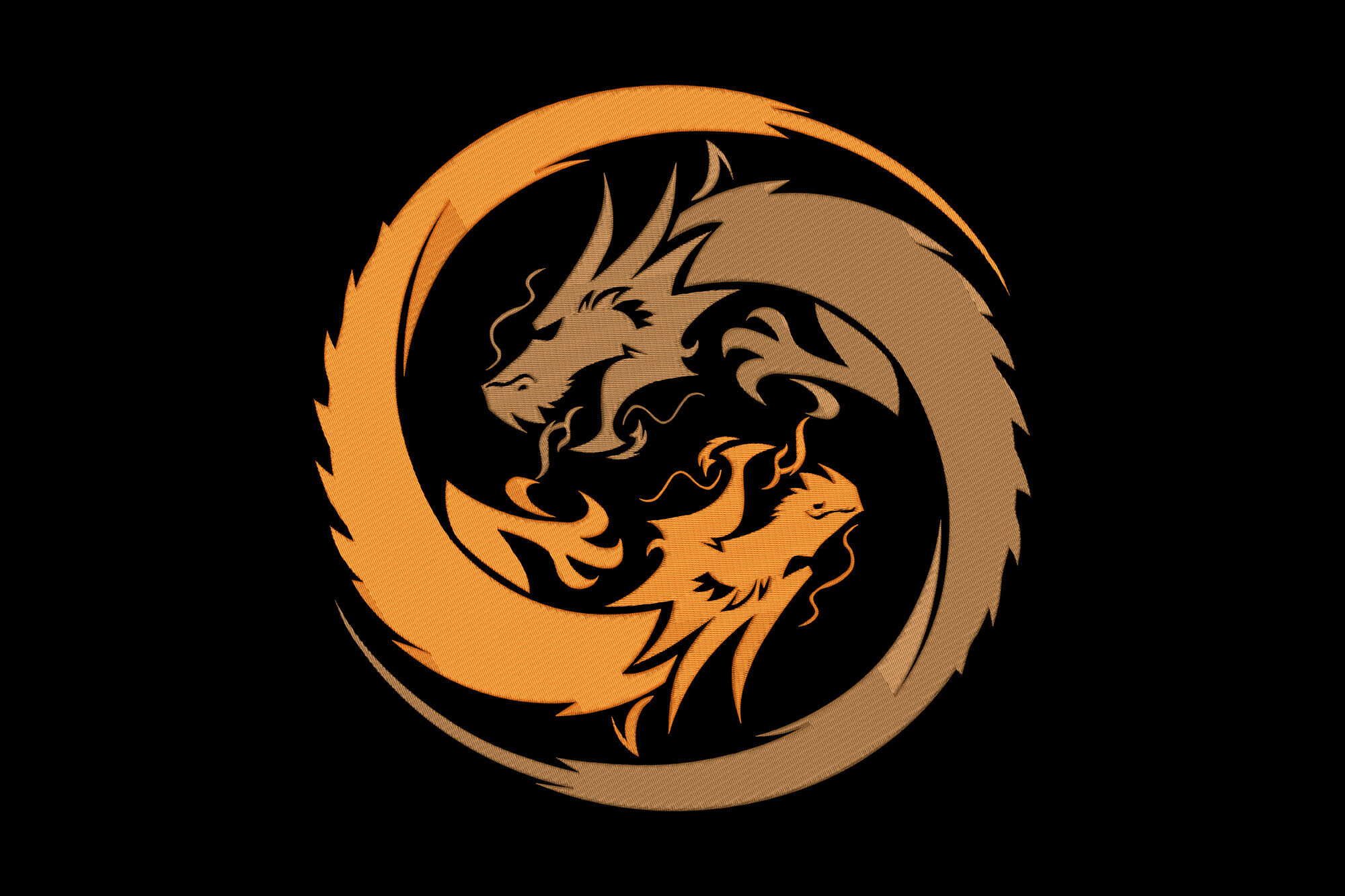 Elegant Dragon Yin Yang