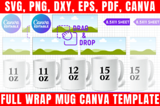 Full Wrap Mug Canva Templates