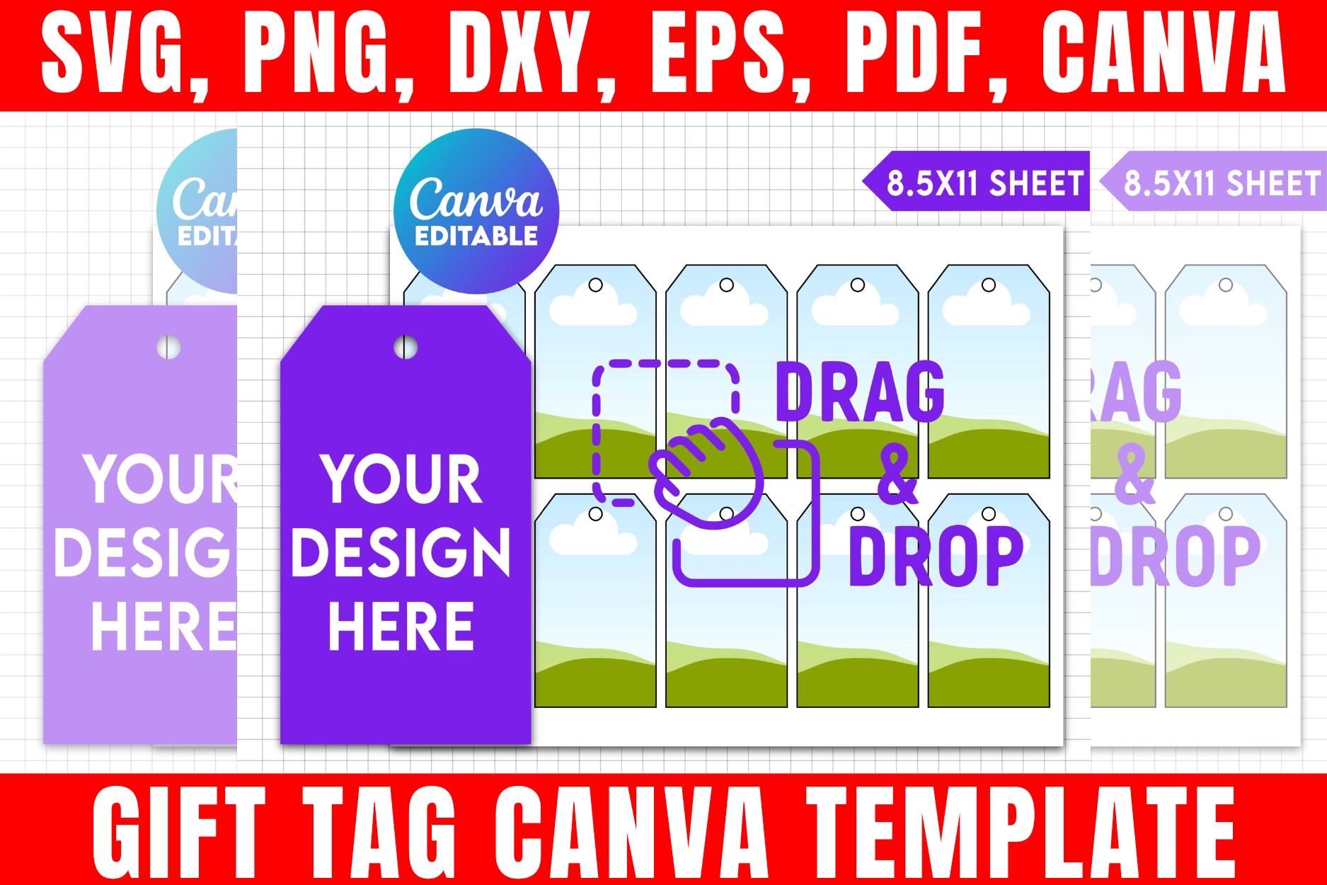 Gift Tag Canva Template