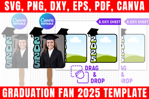 Graduation Fan 2026 Canva Template Grafica Modelli di Stampa Di freshzone228