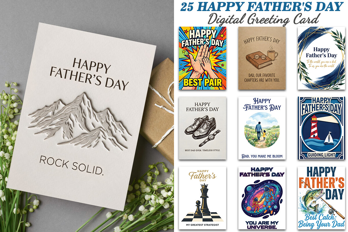Happy Father's Day Digital Greeting Card