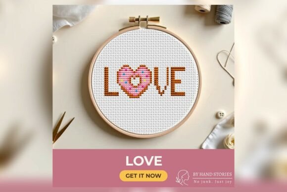 Love Cross Stitch Pattern PDF