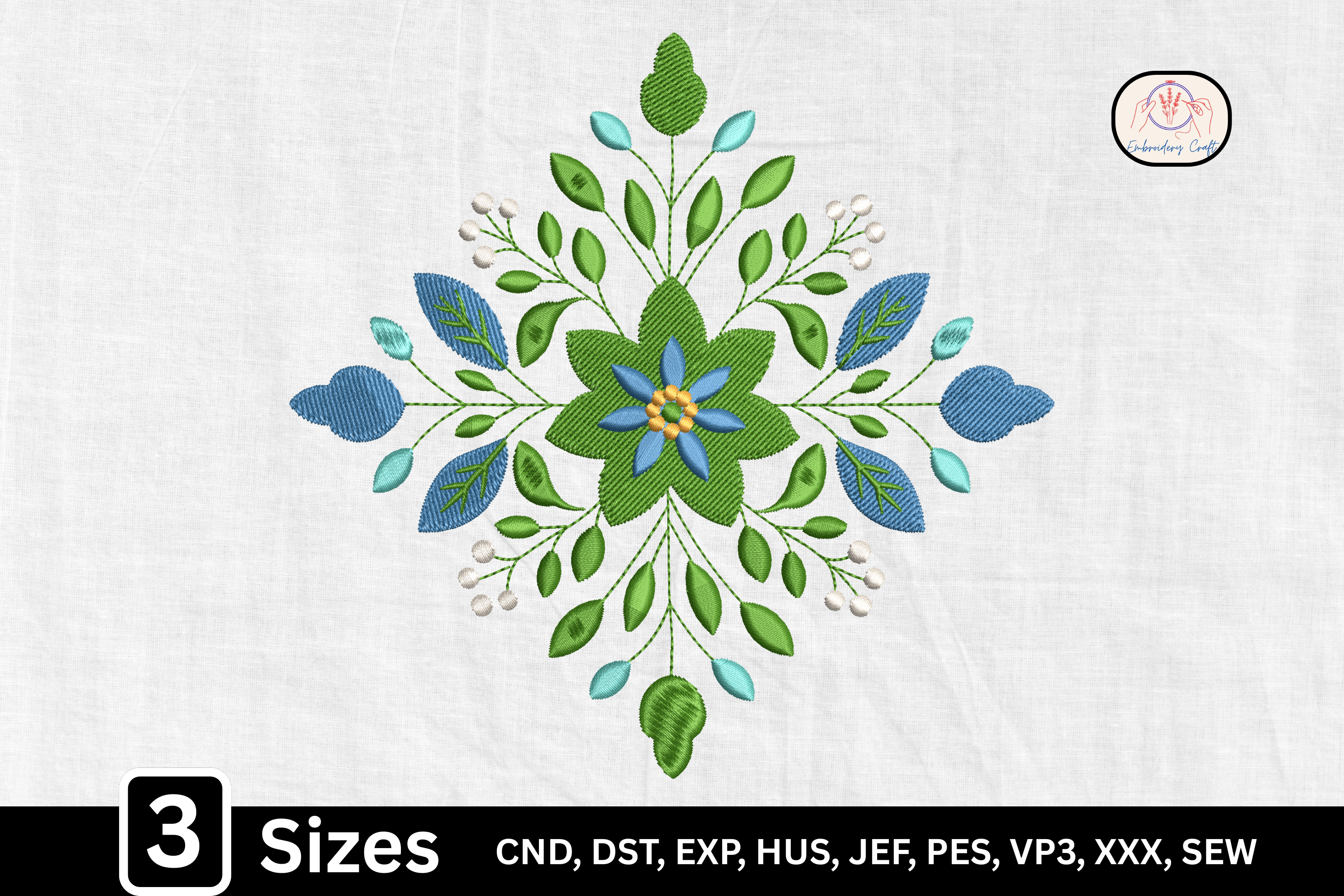 Nordic Folk Art Snowflake