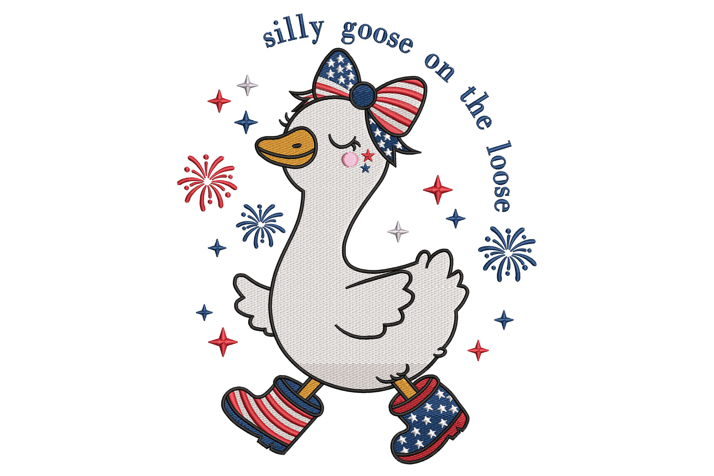 Silly Goose on the Loose USA Bow