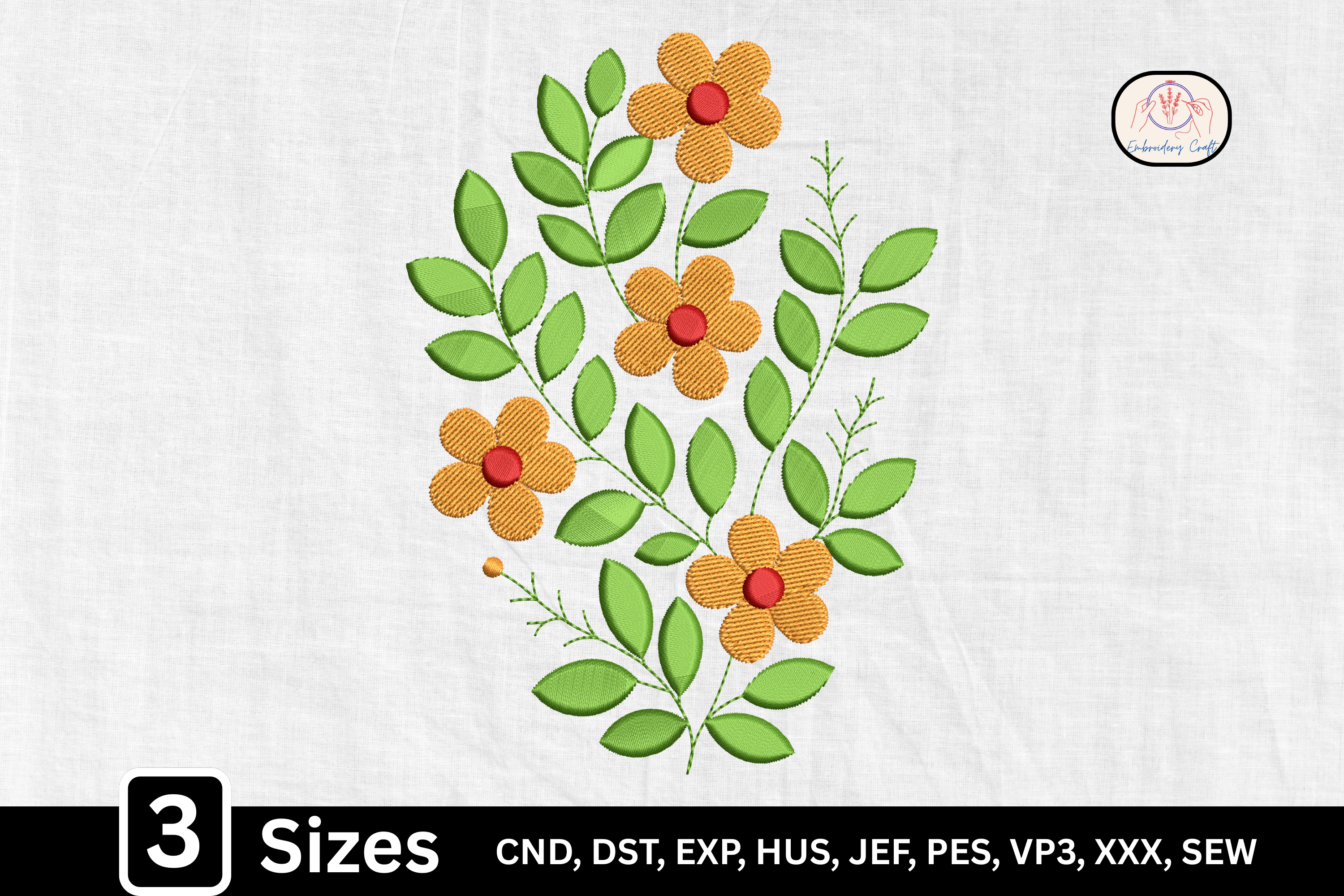Simple Botanical Floral Vine