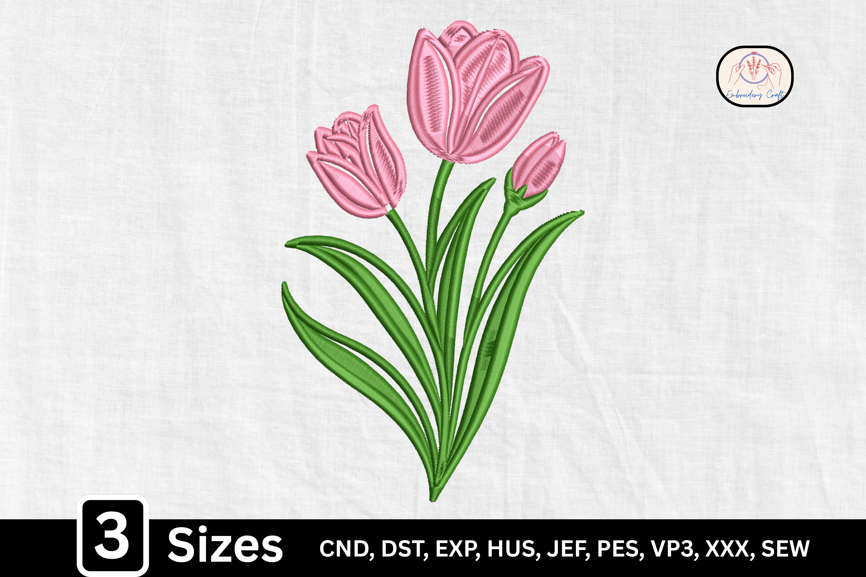 Spring Floral Bouquet Pink Tulip