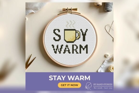 Stay Warm Cross Stitch Pattern PDF