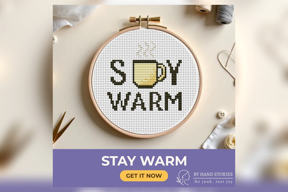 Stay Warm Cross Stitch Pattern PDF