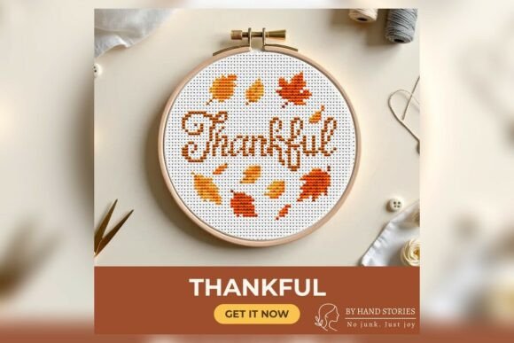 Thankful Cross Stitch Pattern PDF