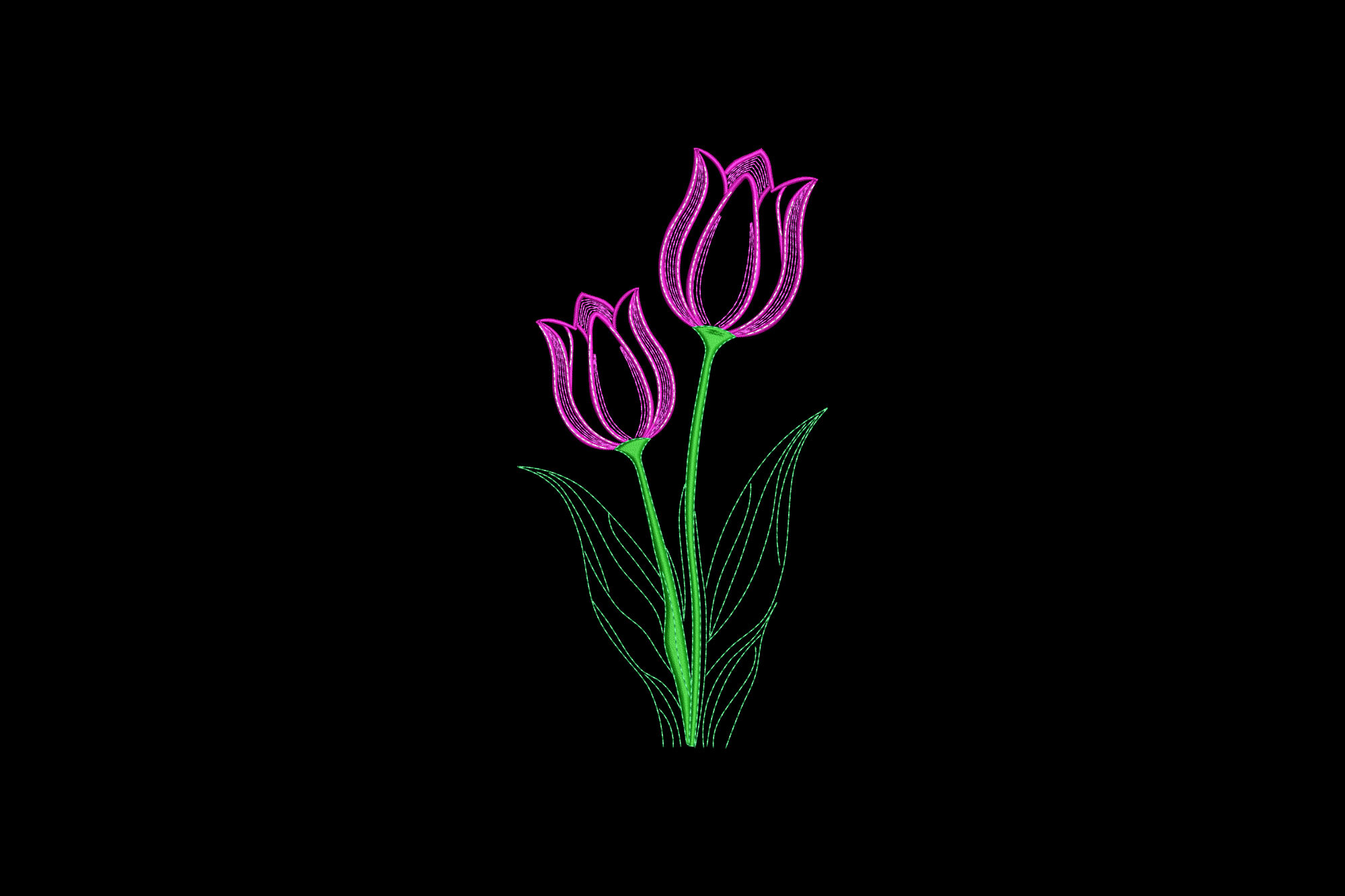 Tulip Flowers Neon Light