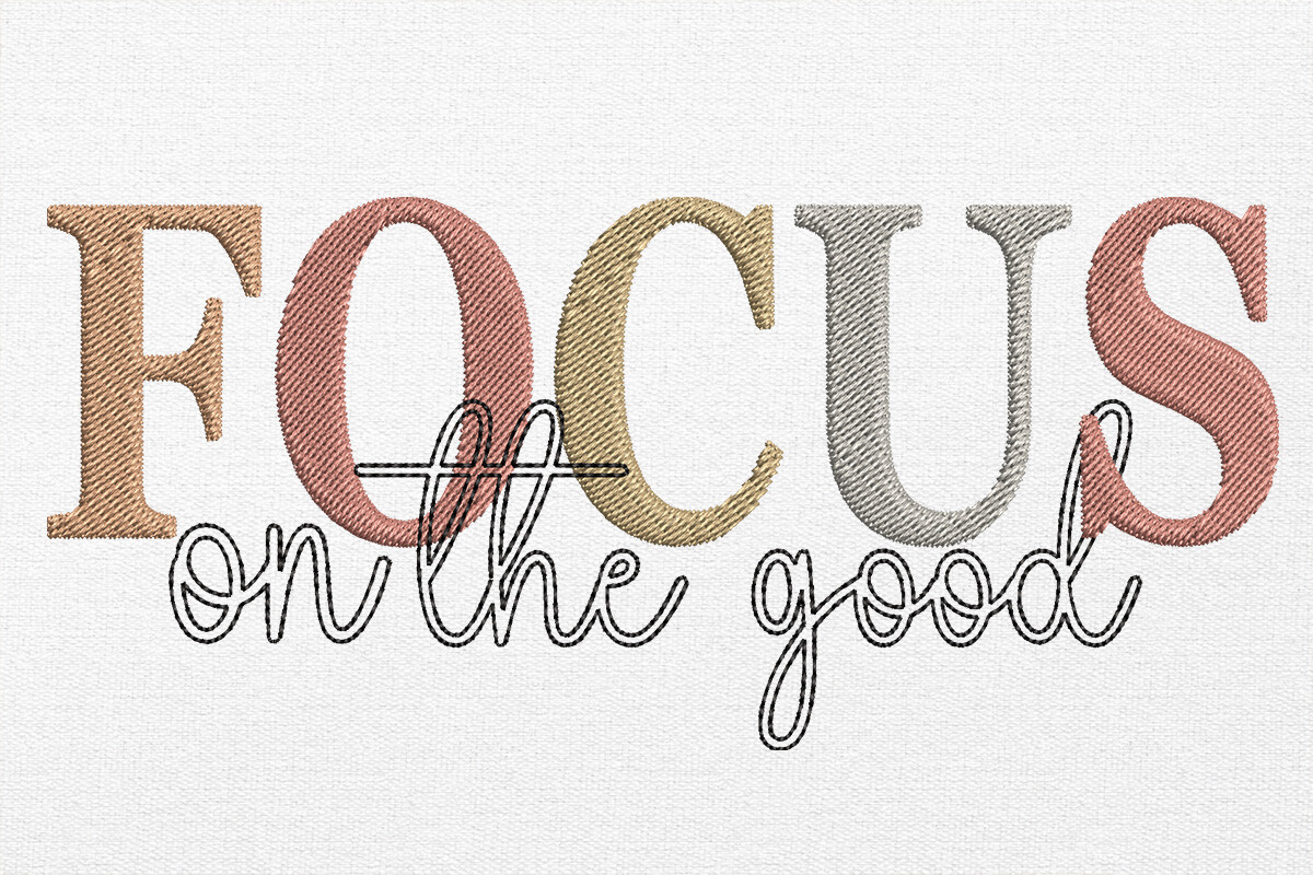 Typography Emboridery Design