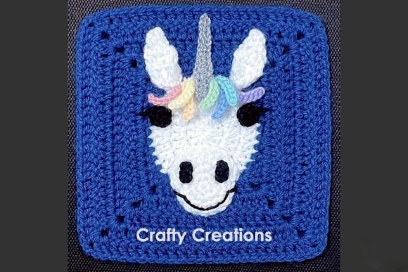 Unicorn Granny Square Crochet Pattern