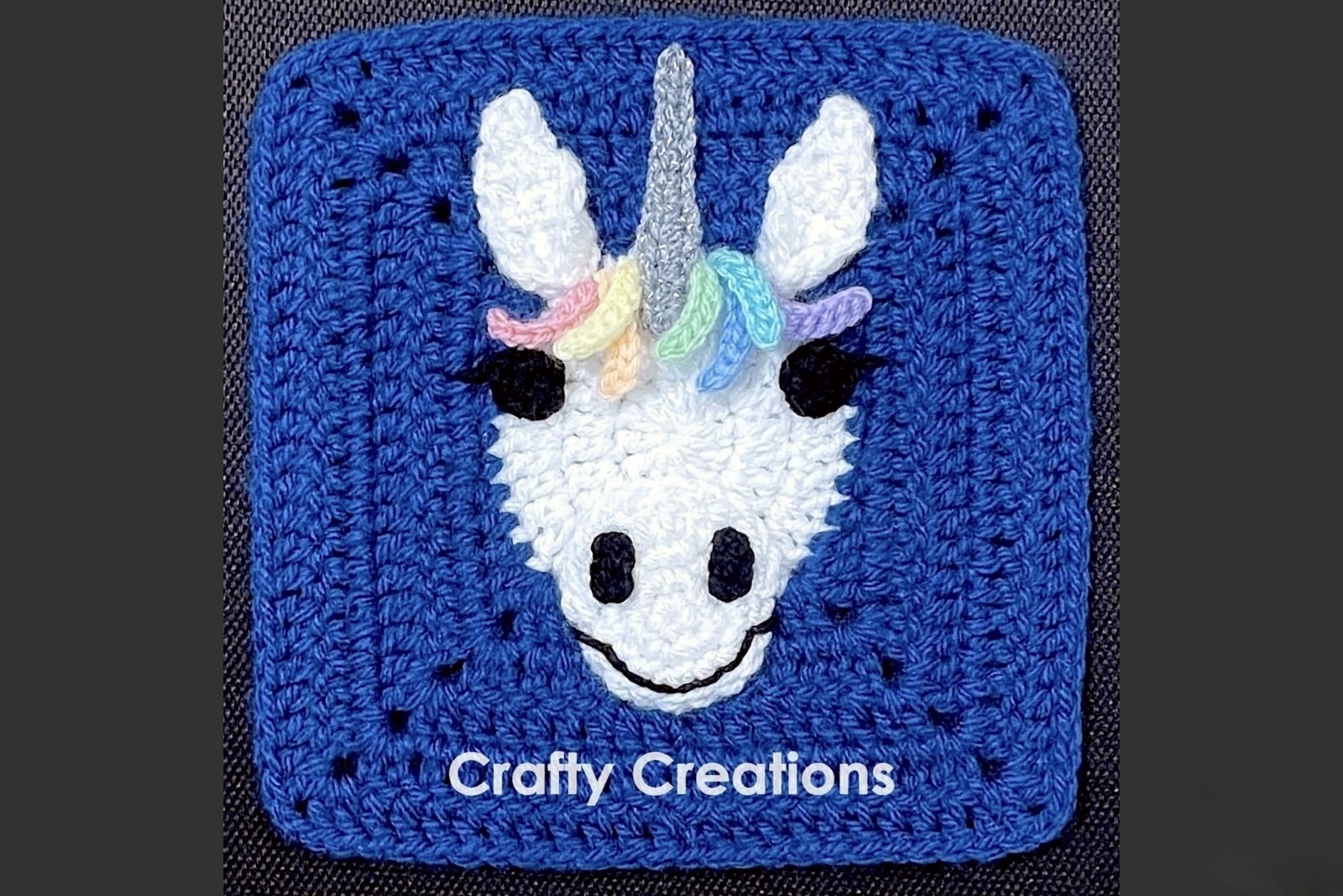 Unicorn Granny Square Crochet Pattern