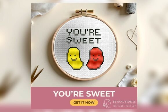 You Re Sweet Cross Stitch Pattern PDF