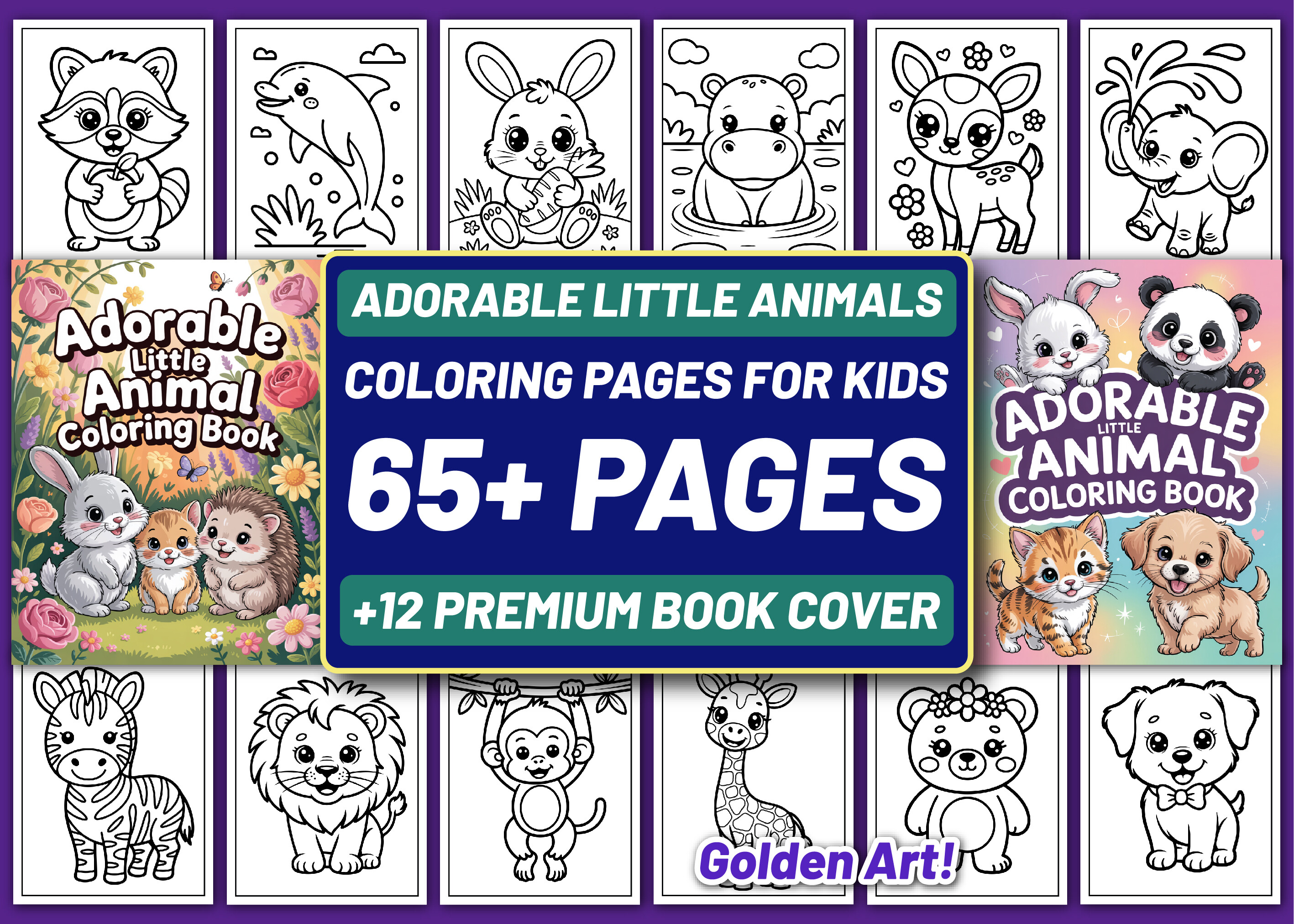 65 Adorable Little Animal Coloring Pages