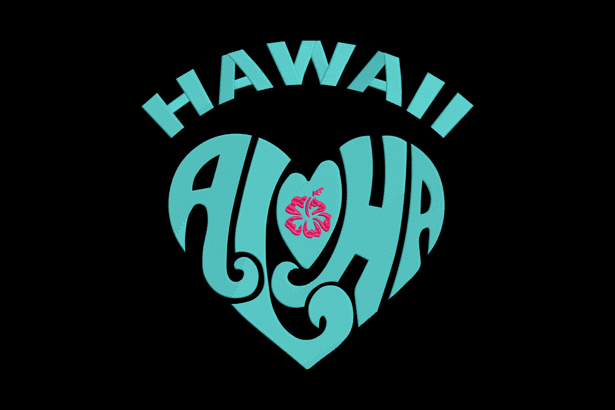 Aloha Hawaii Hibiscus Heart