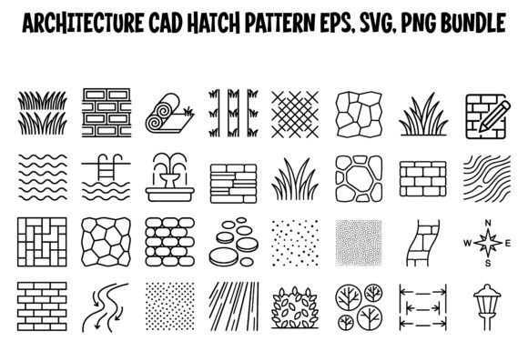 Architectural Material Hatch Pattern