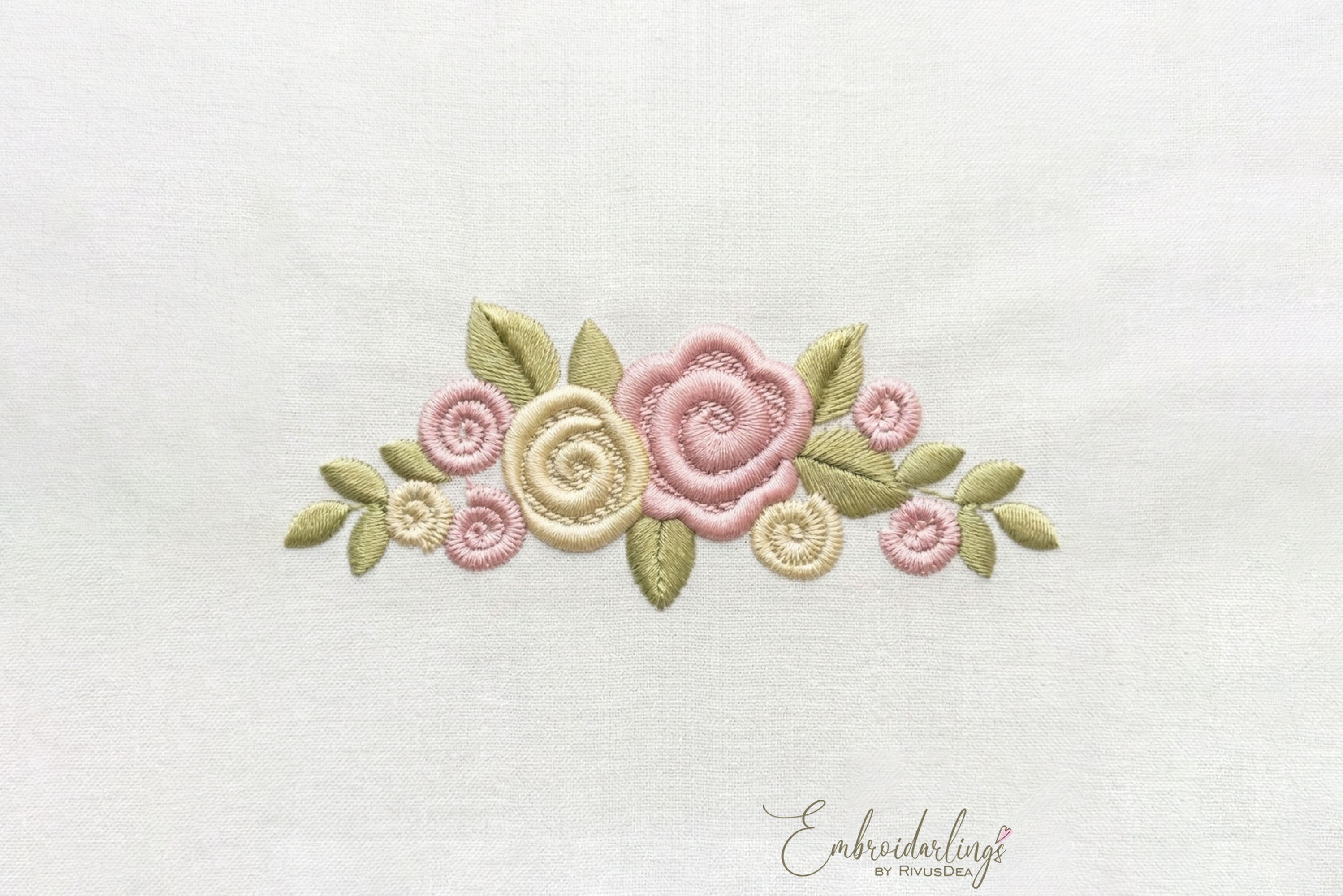 Baby Floral Motif Embroidery Design